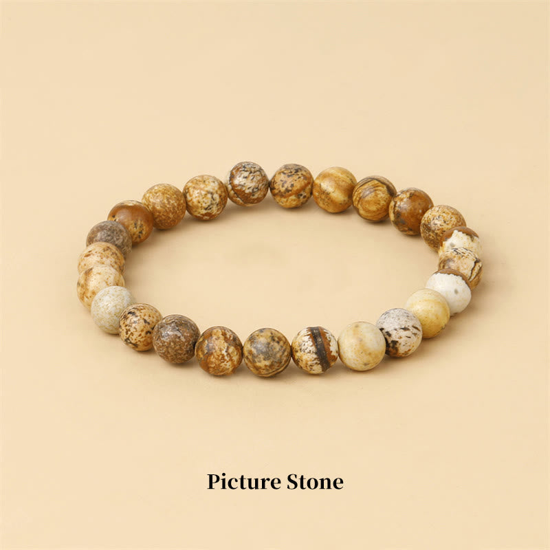 Wear FengShui Natural Stone Quartz Healing Beads Bracelet