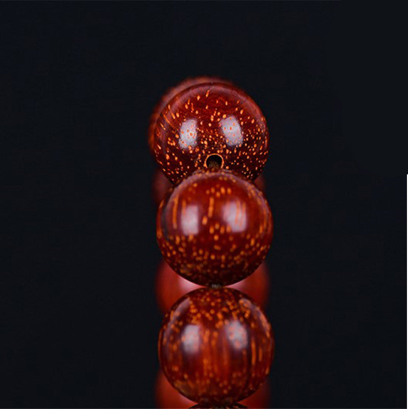 Wear FengShui Tibetan Small Leaf Red Sandalwood Balance Bracelet
