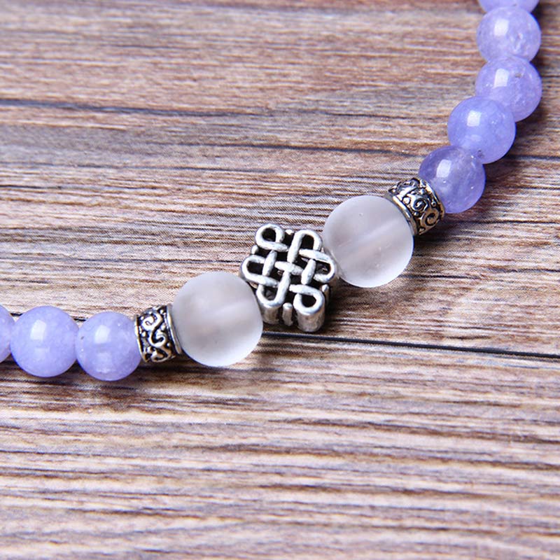 Wear FengShui Purple Jasper Bead Strength Bracelet Mala