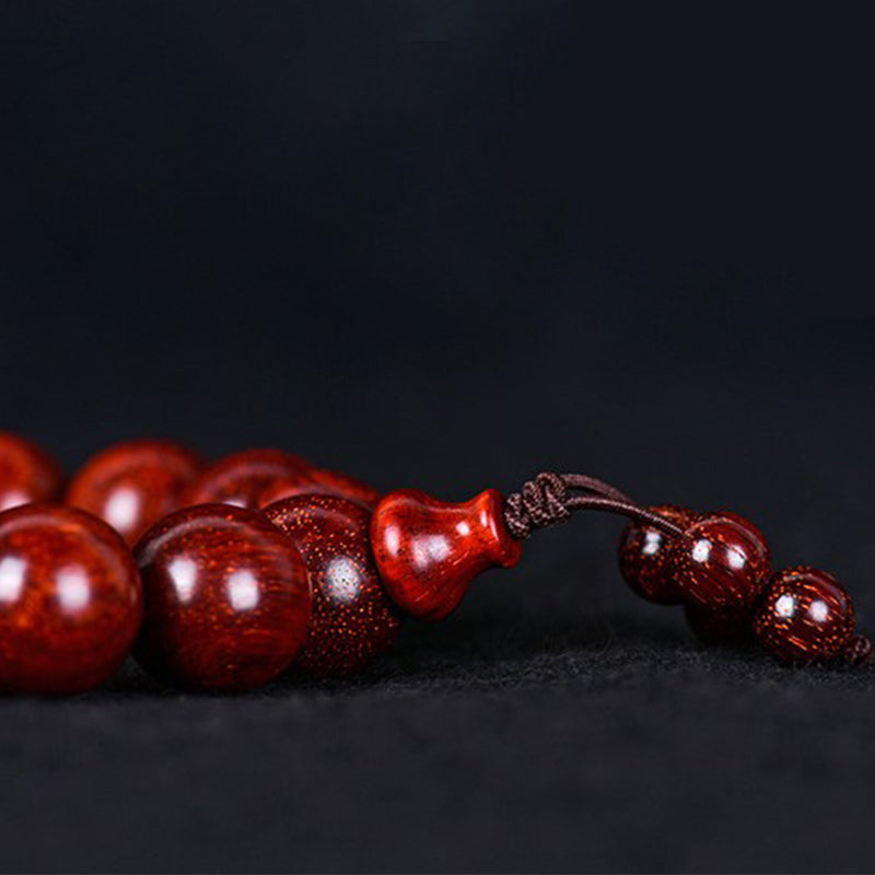 Wear FengShui Tibetan Small Leaf Red Sandalwood Balance Bracelet