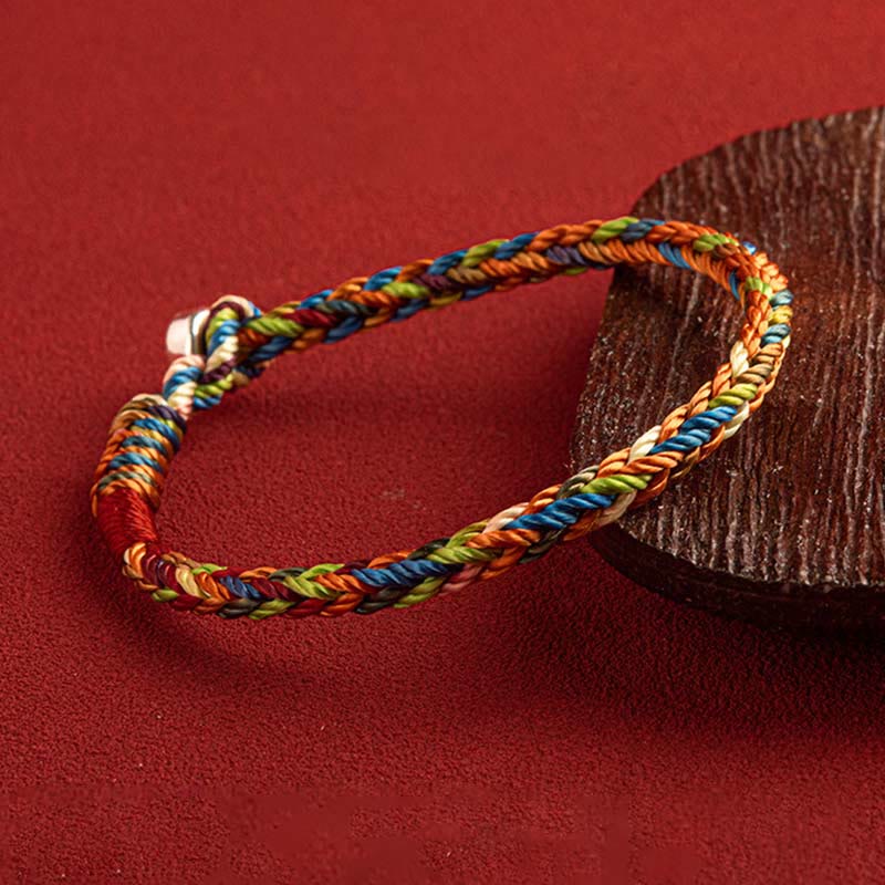 Wear FengShui "May you be healthy and happy" Lucky Multicolored Bracelet Includes Gift Message Card