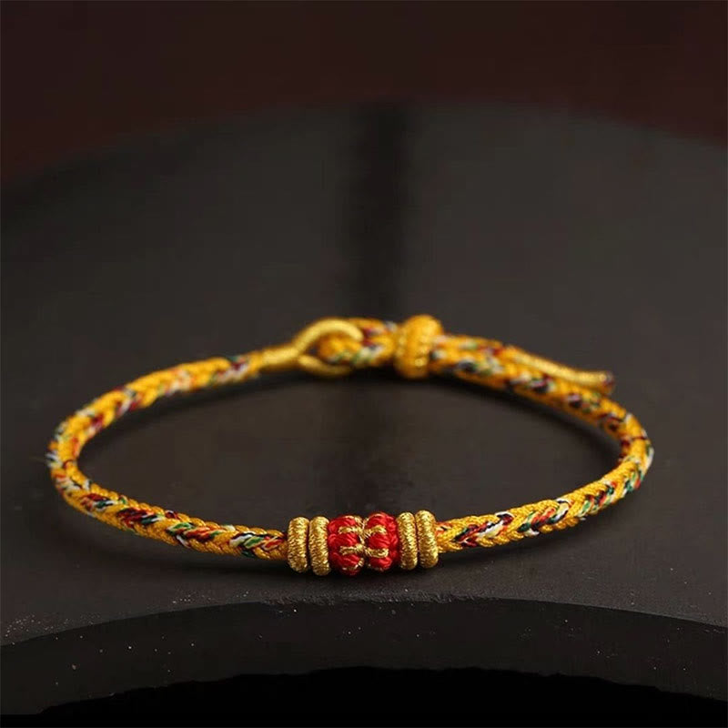 Wear FengShui Handmade Colorful Rope King Kong Knot Braided Luck Bracelet