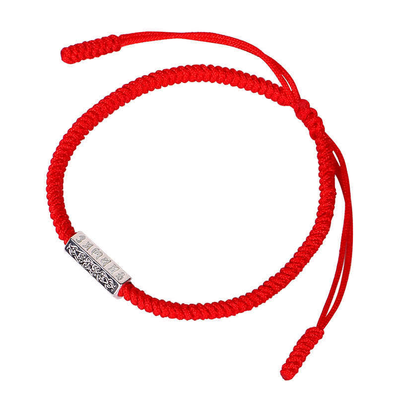 Wear FengShui Om Mani Padme Hum Luck Protection Red String Bracelet