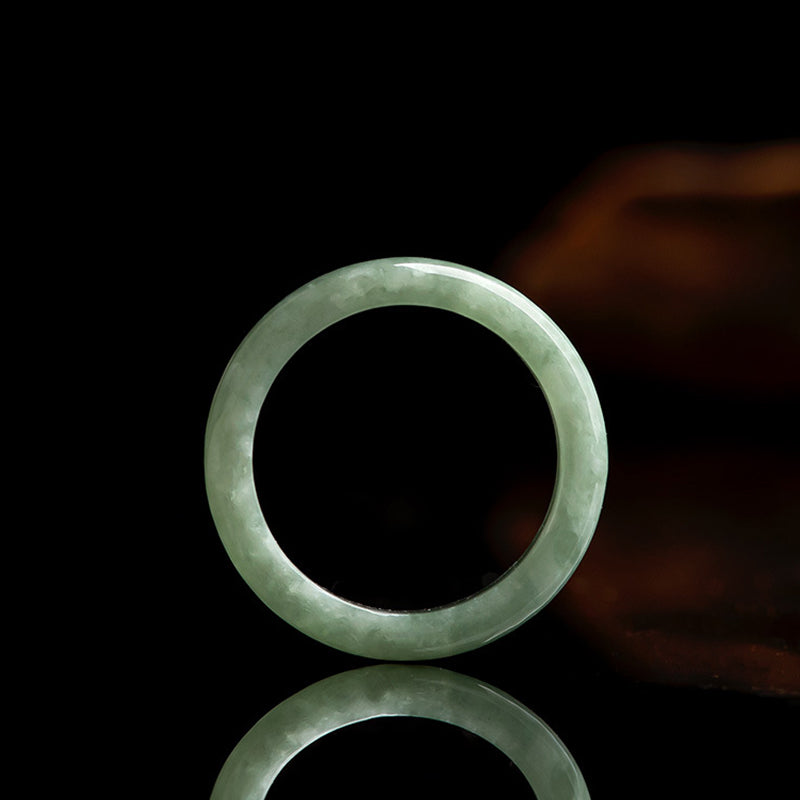 Wear FengShui Natural Jade Prosperity Abundance Ring