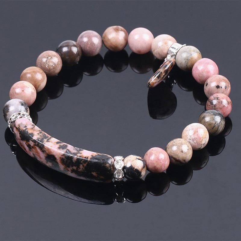 Wear FengShui Natural Quartz Love Heart Healing Beads Bracelet