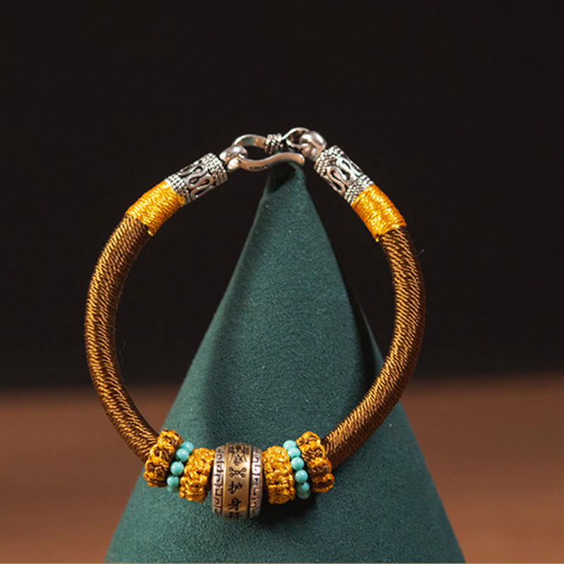 Wear FengShui Handmade Tibetan Amulet King Kong Knot Luck Protection Braided Bracelet