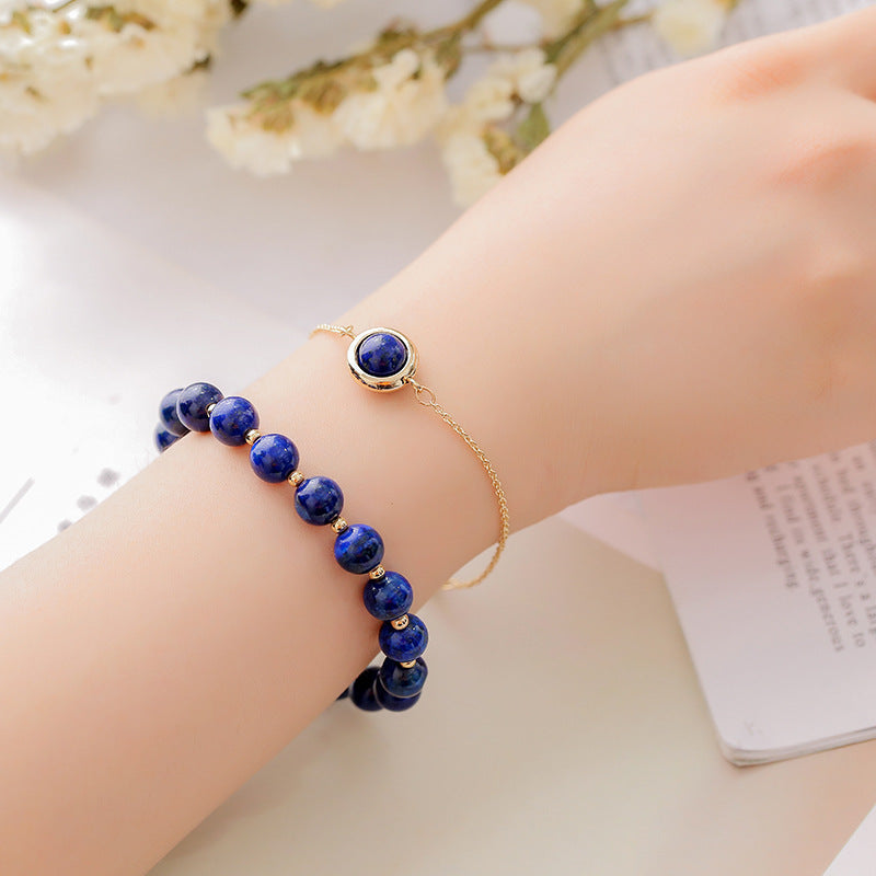 Wear FengShui Sun Stone Strawberry Quartz Crystal Positive Bracelet