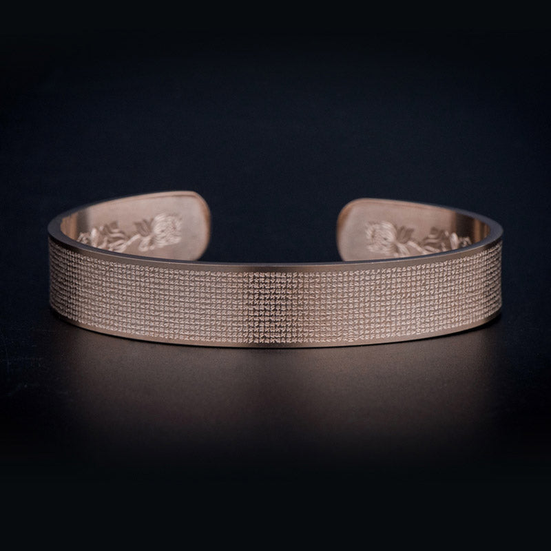 Wear FengShui Shurangama Mantra Engraving Titanium Steel Blessing Bracelet