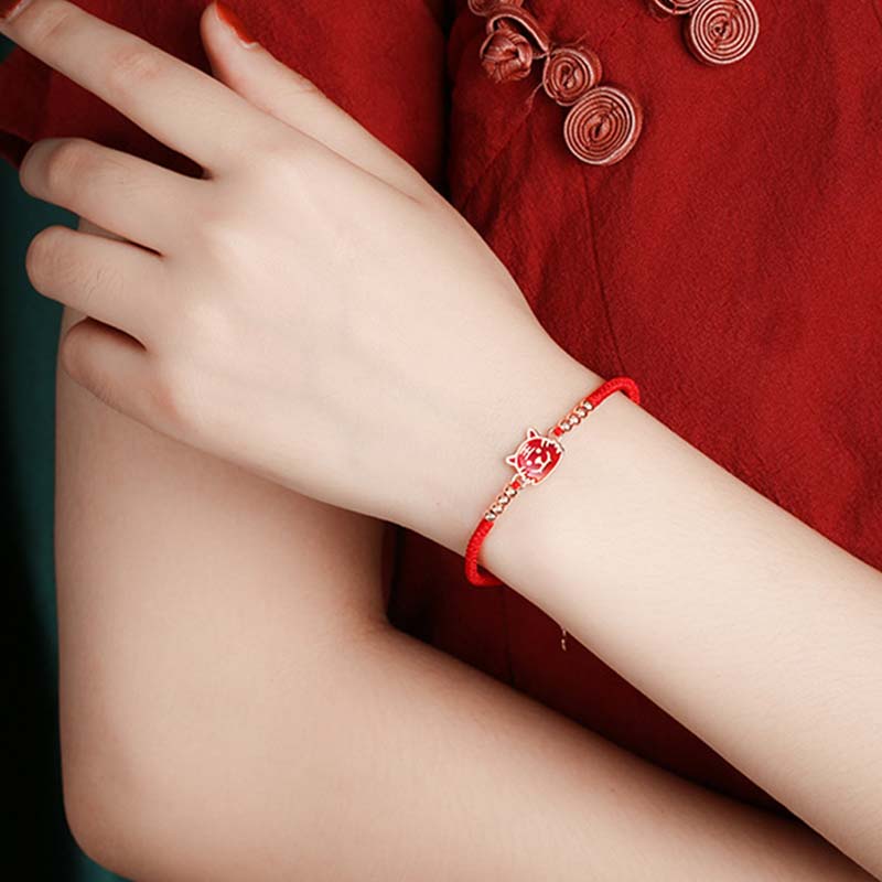 Wear FengShui 12 Chinese Zodiac Lucky Red String Bracelet