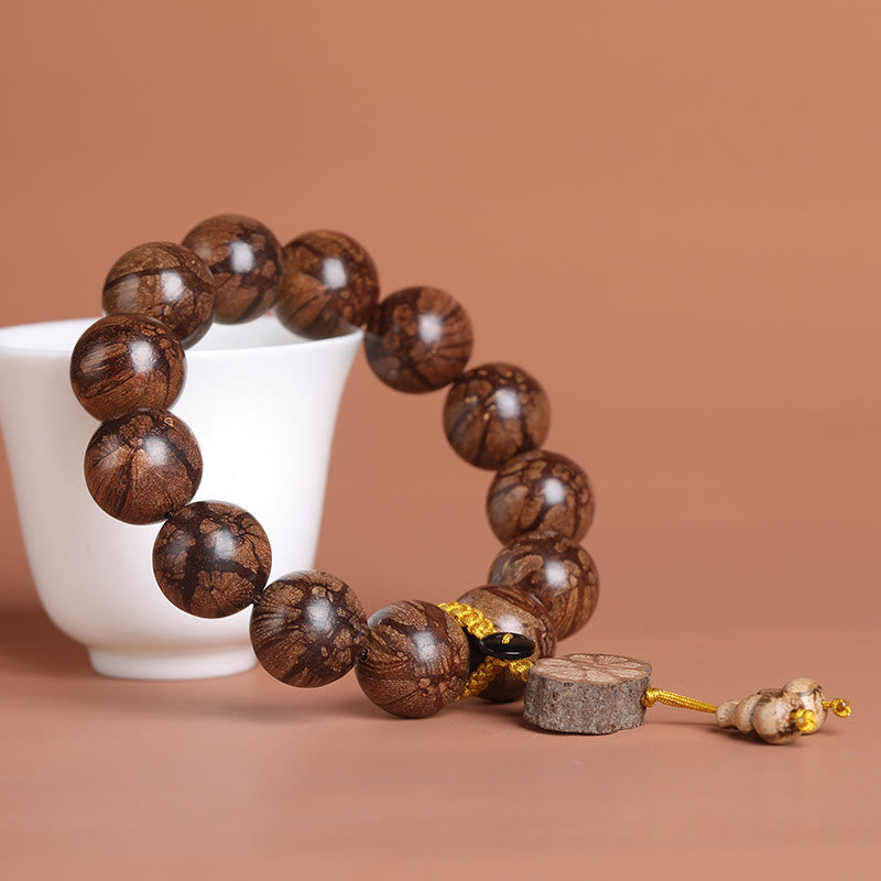Wear FengShui Plum Blossom Wood Inner Peace Bracelet