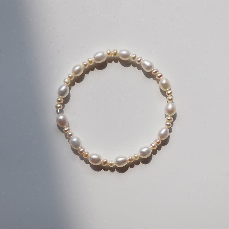 Wear FengShui Natural Flower Pearl Sincerity Bead Bracelet