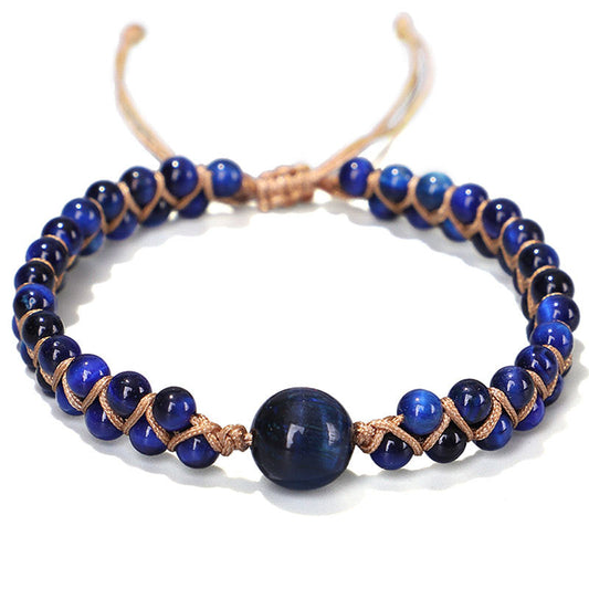 Wear FengShui Divine Blue Tiger Eye Stone Protection Bracelet