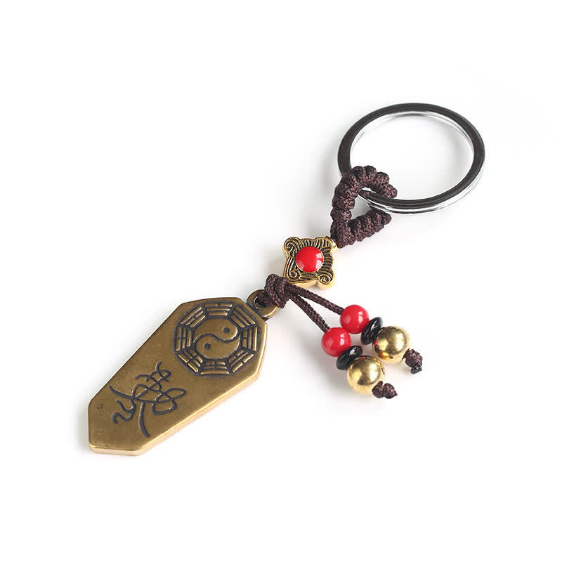 Wear FengShui Feng Shui Bagua Yin Yang Balance Peace Keychain