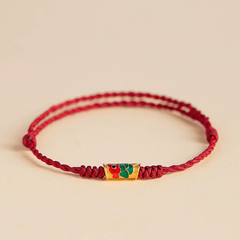 Wear FengShui Handcrafted Koi Fish Wealth Prosperity Braided Rope Bracelet