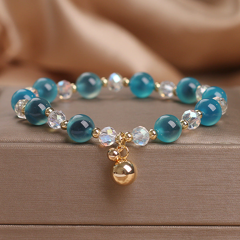 Wear FengShui Candy Agate Healing Harmony Bead Charm Bracelet