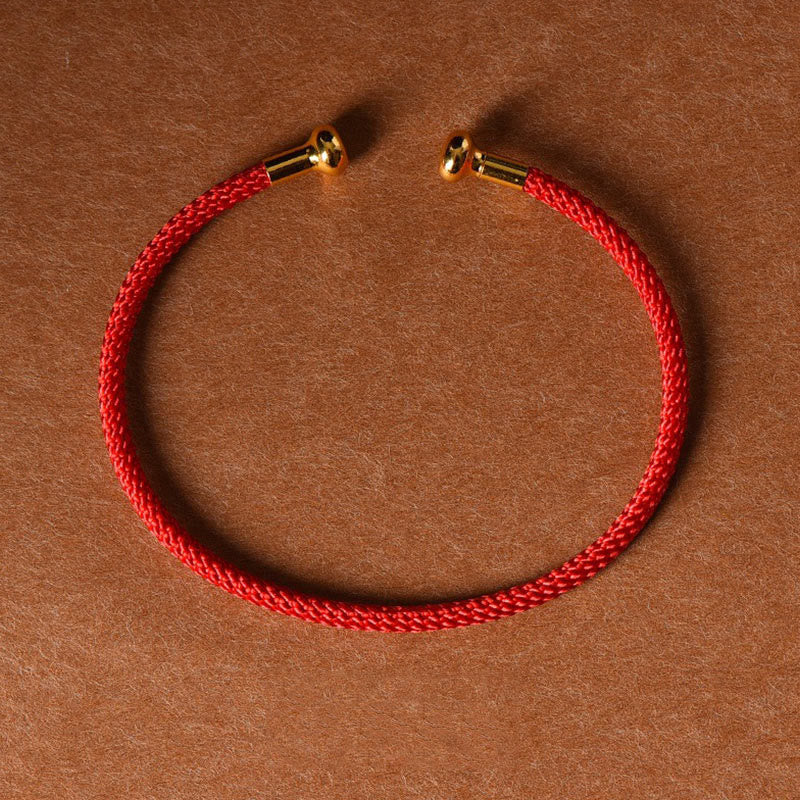 Wear FengShui Simple Design Handmade Luck Braid String Cuff Bracelet