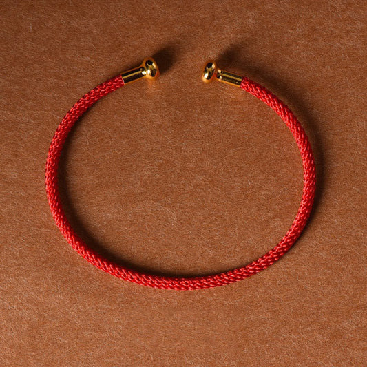 Wear FengShui Simple Design Handmade Luck Braid String Cuff Bracelet
