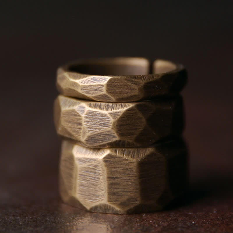 Wear FengShui Tibetan Simple Design Copper Wealth Ring