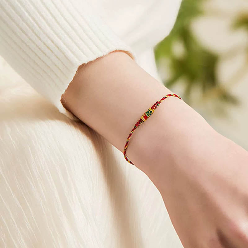 Wear FengShui Handcrafted Koi Fish Wealth Prosperity Braided Rope Bracelet