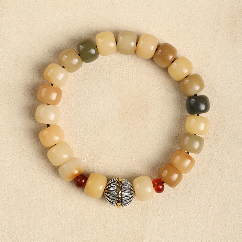 Wear FengShui Natural Bodhi Seed The Lord of the Corpse Forest Om Mani Padme Hum Wisdom Bracelet