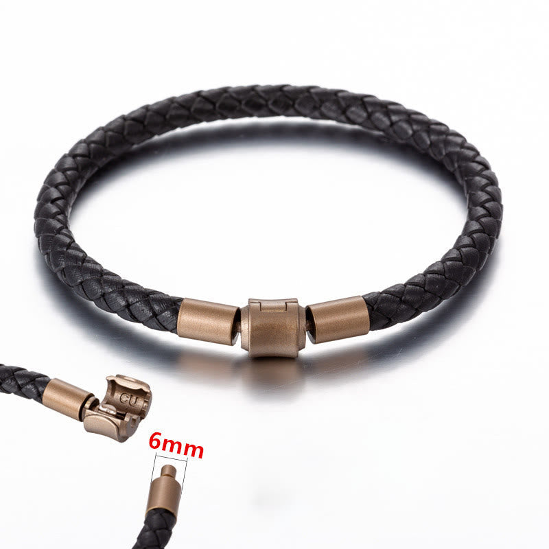 Wear FengShui Vintage Leather Rope Luck Braid String Bracelet
