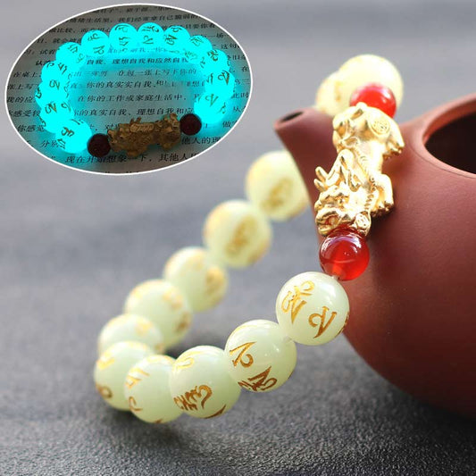 Wear FengShui FengShui Lucky Pixiu Glowstone Wealth Bracelet