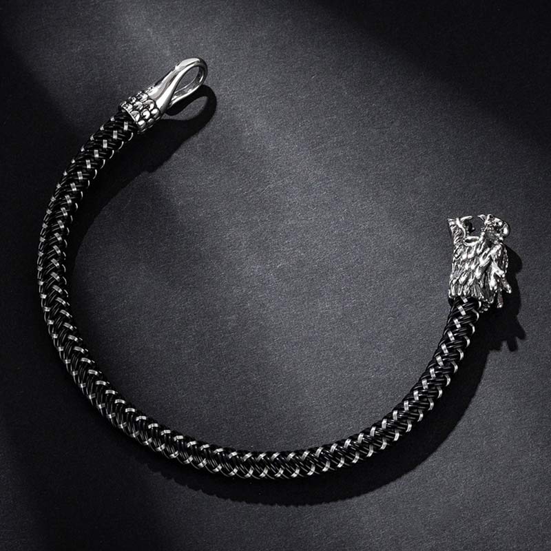 Wear FengShui Dragon Titanium Steel Protection Luck Bracelet