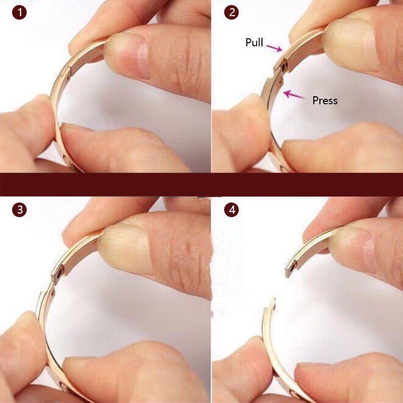 Wear FengShui Titanium Steel Blessing Bracelet Bangle
