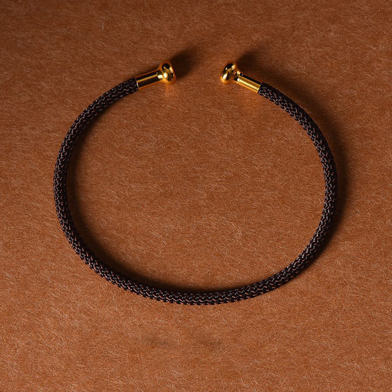 Wear FengShui Simple Design Handmade Luck Braid String Cuff Bracelet