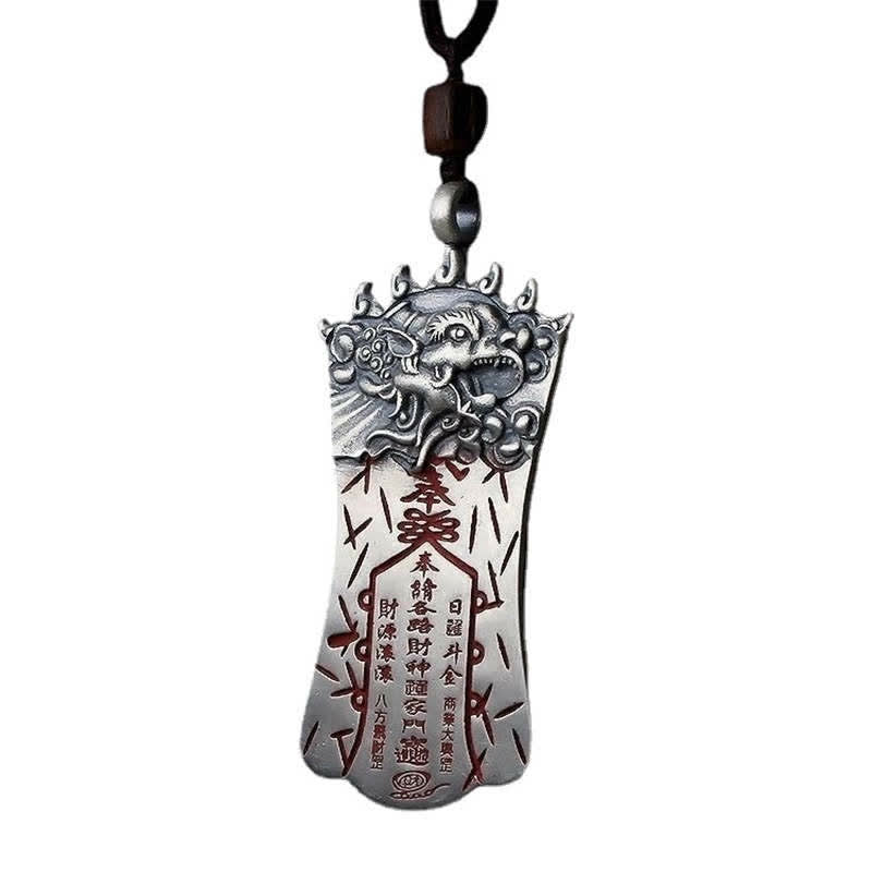Wear FengShui FengShui Bagua PiXiu Cinnabar Balance Necklace Pendant