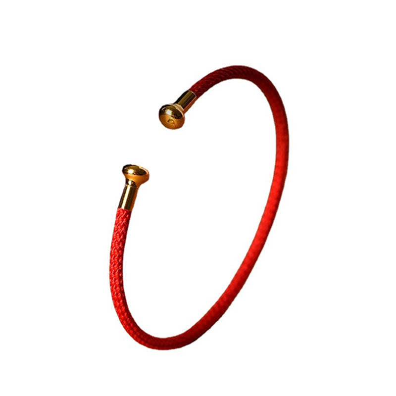 Wear FengShui Simple Design Handmade Luck Braid String Cuff Bracelet