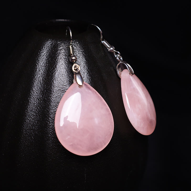 Wear FengShui Natural Aventurine Dangle Healing Drop Earrings