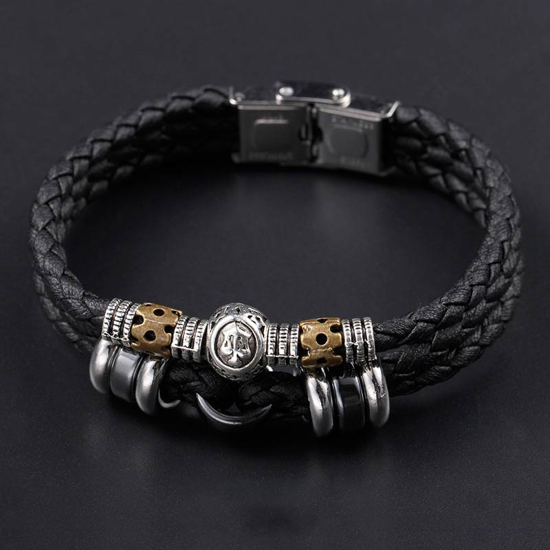 Wear FengShui 12 Constellations of the Zodiac Hematite Protection Bracelet