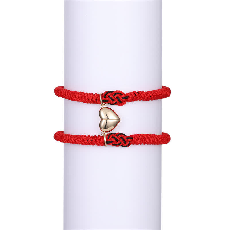 Wear FengShui 2Pcs Tibetan Luck Chinese Knot Protection String Bracelet