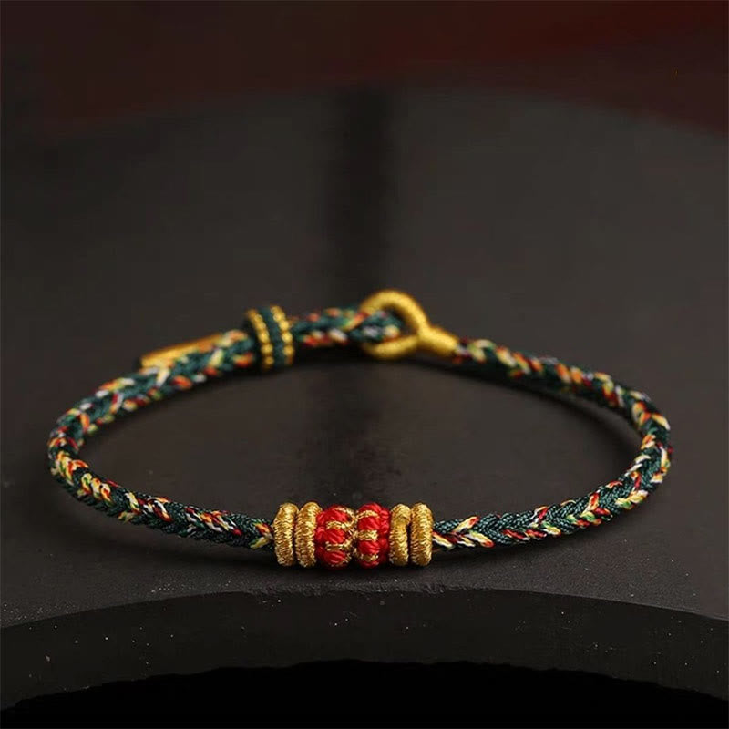 Wear FengShui Handmade Colorful Rope King Kong Knot Braided Luck Bracelet