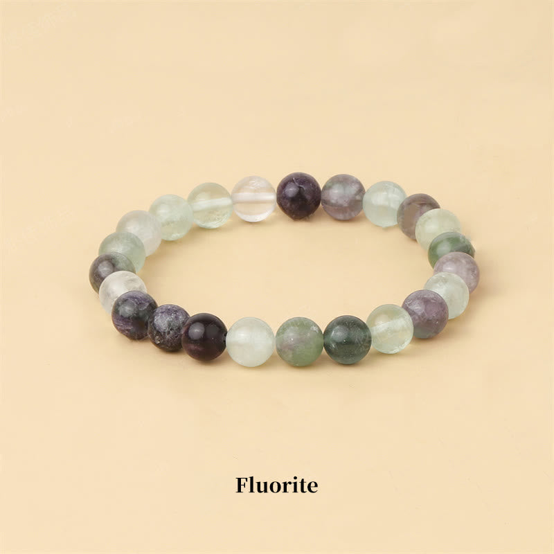 Wear FengShui Natural Stone Quartz Healing Beads Bracelet