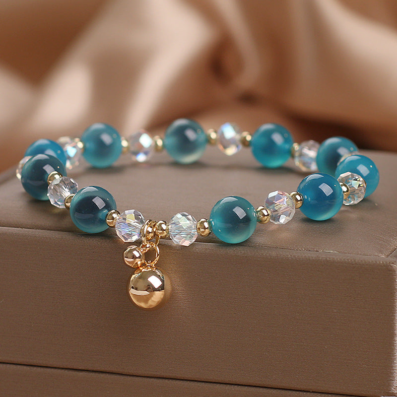 Wear FengShui Candy Agate Healing Harmony Bead Charm Bracelet