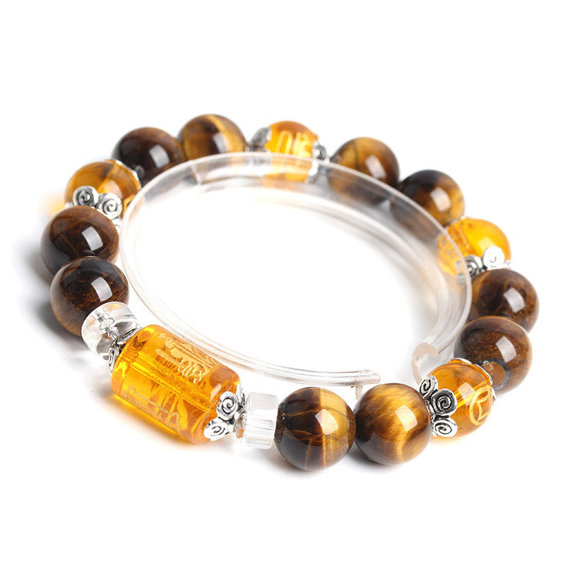 Wear FengShui Tiger Eye Bead Fortune Prosperity Bracelet