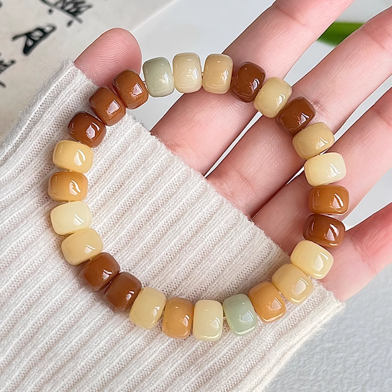 New Multi-color Flake Bodhi Bracelet（10*7MM）