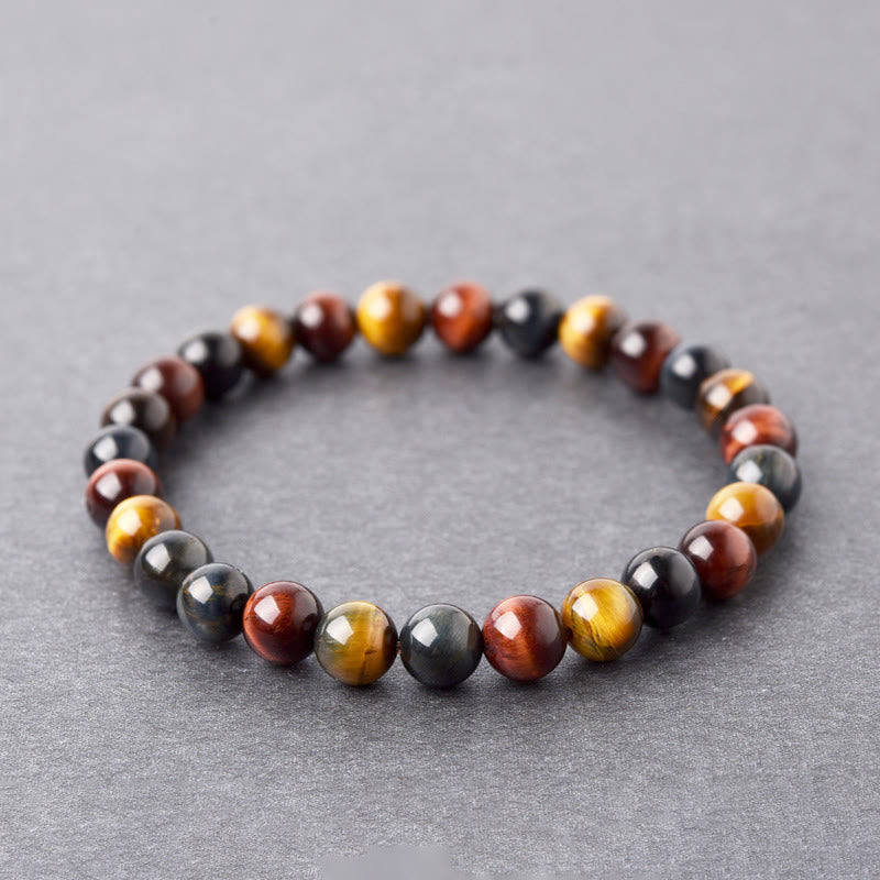 Wear FengShui Natural Tiger Eye Positive Protection Bracelet