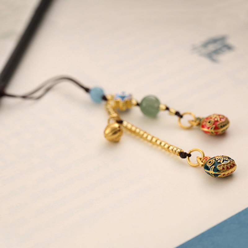 Wear FengShui Gold Swallowing Beast Family Luck Key Chain