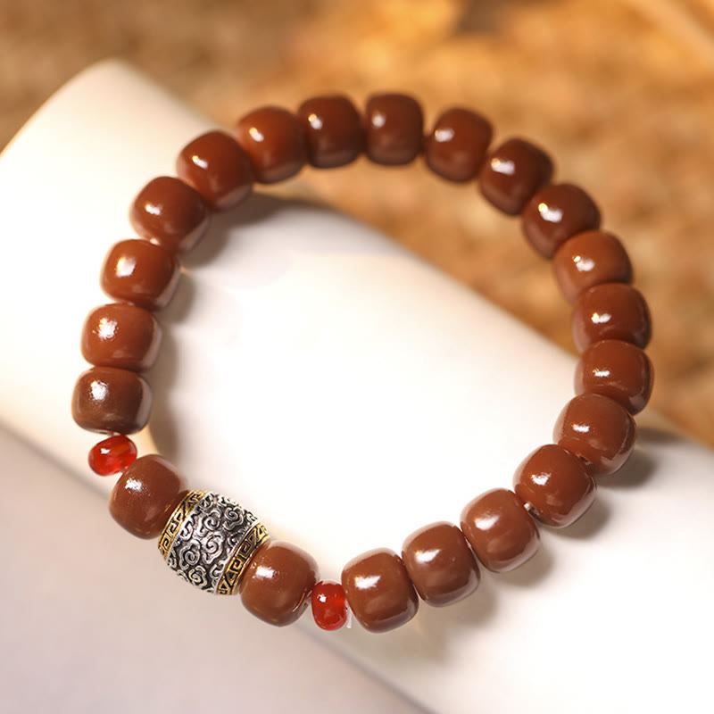 Wear FengShui Bodhi Seed Auspicious Cloud Fu Character Bead Peace Bracelet
