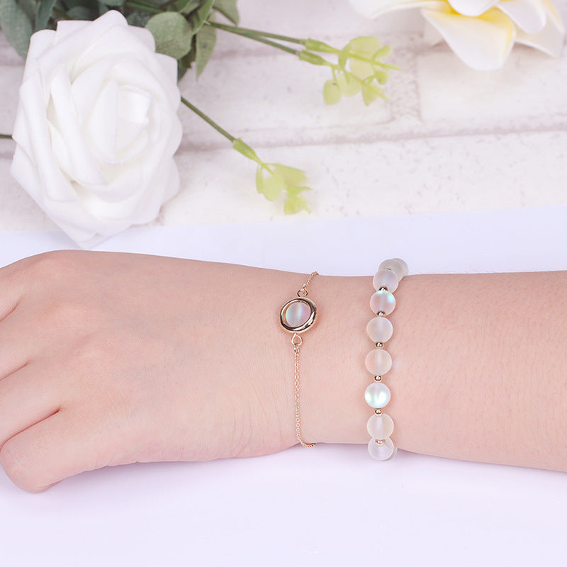 Wear FengShui Sun Stone Strawberry Quartz Crystal Positive Bracelet