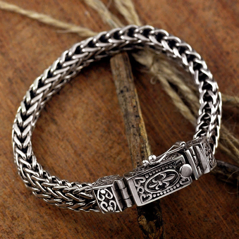 Wear FengShui Retro Dragon Keel Braided Design Balance Healing Bracelet