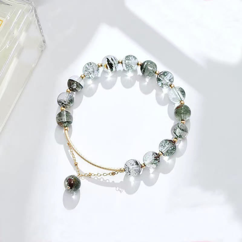 Wear FengShui Green Phantom Crystal Confidence Charm Bracelet