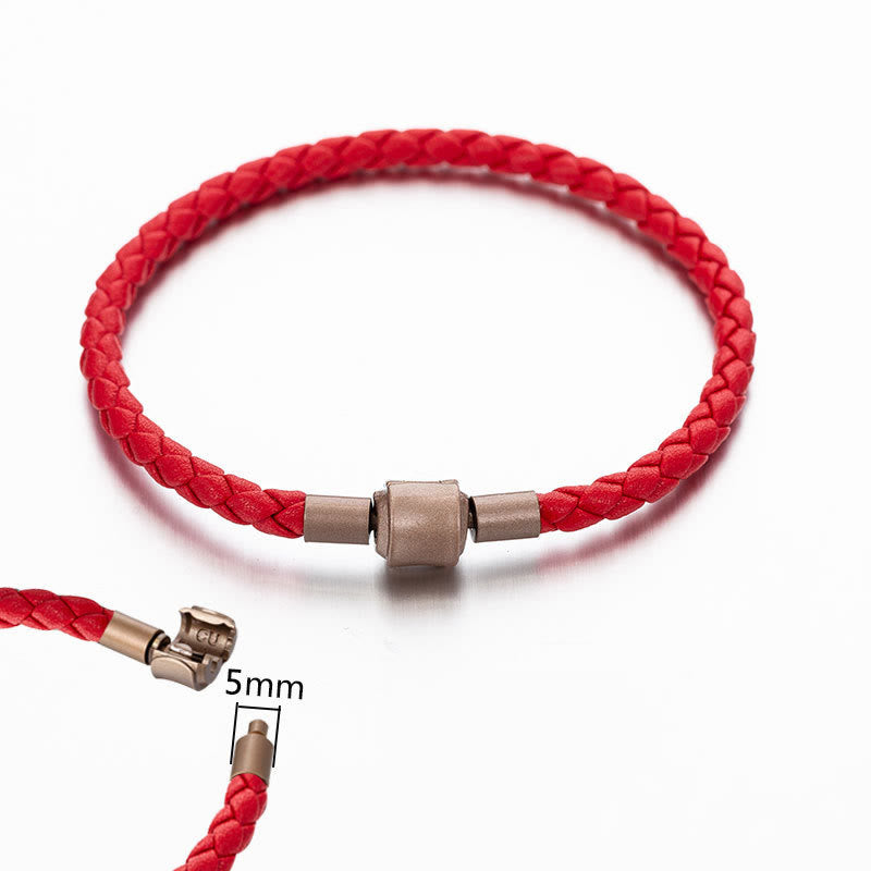 Wear FengShui Vintage Leather Rope Luck Braid String Bracelet