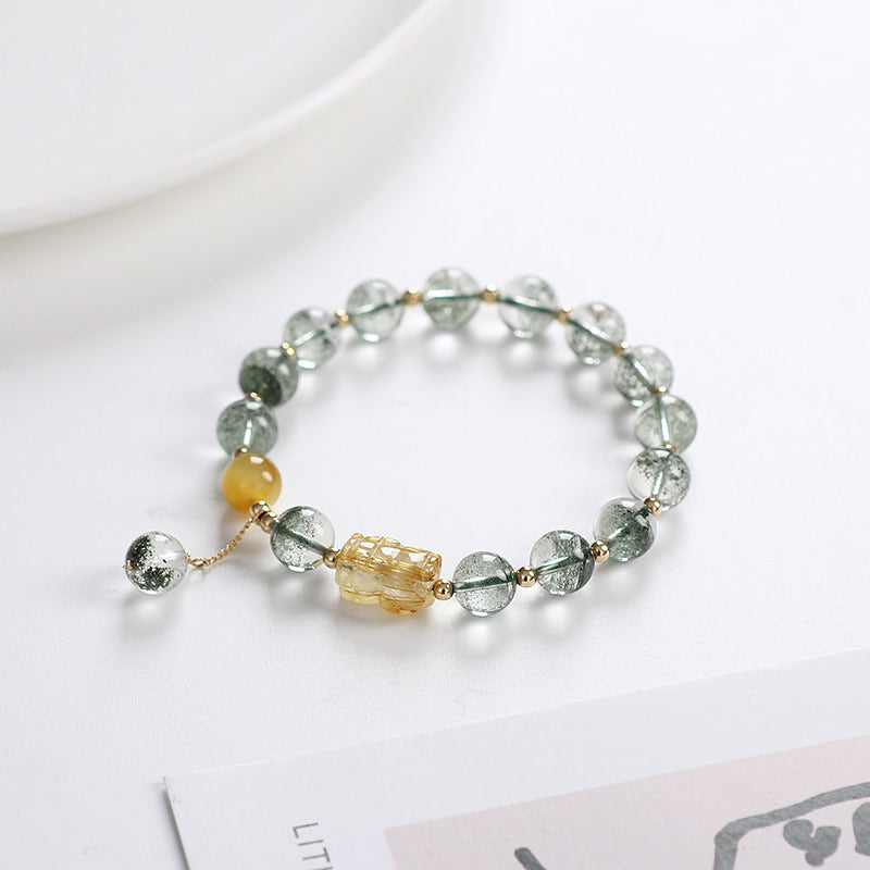 Wear FengShui Green Phantom Citrine PiXiu Confidence Bracelet
