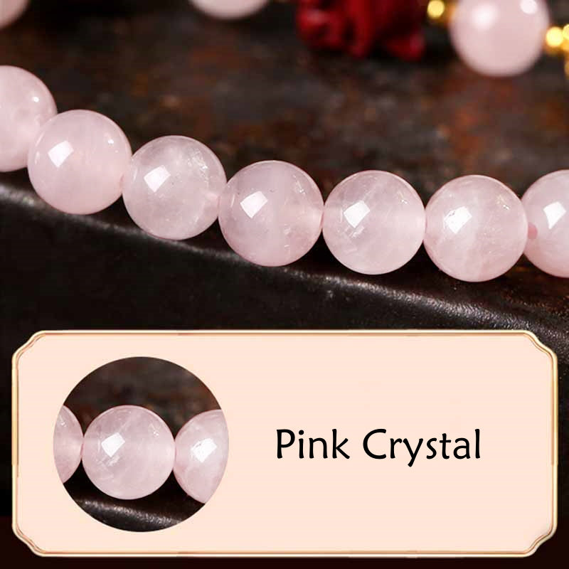 Wear FengShui Natural Pink Crystal Cinnabar Nine Tailed Fox Love Bracelet