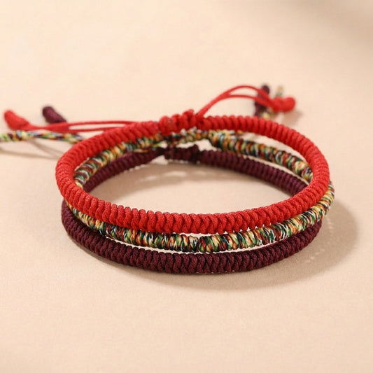 Buddha & Karma Tibetan Buddhist Knot Lucky Rope Bracelet