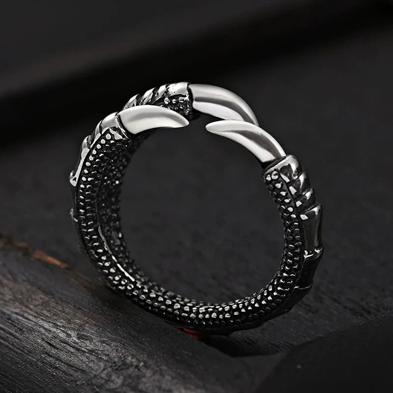 Buddha3bodhi Adjustable Vintage 925 Silver Dragon Claw Ring